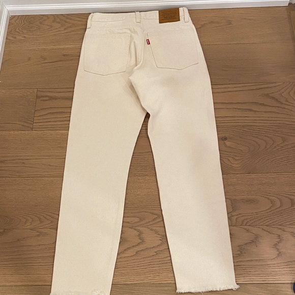 LEVI'S Off-White Denim Wedgie Jeans, 24 - Picture 9 of 13